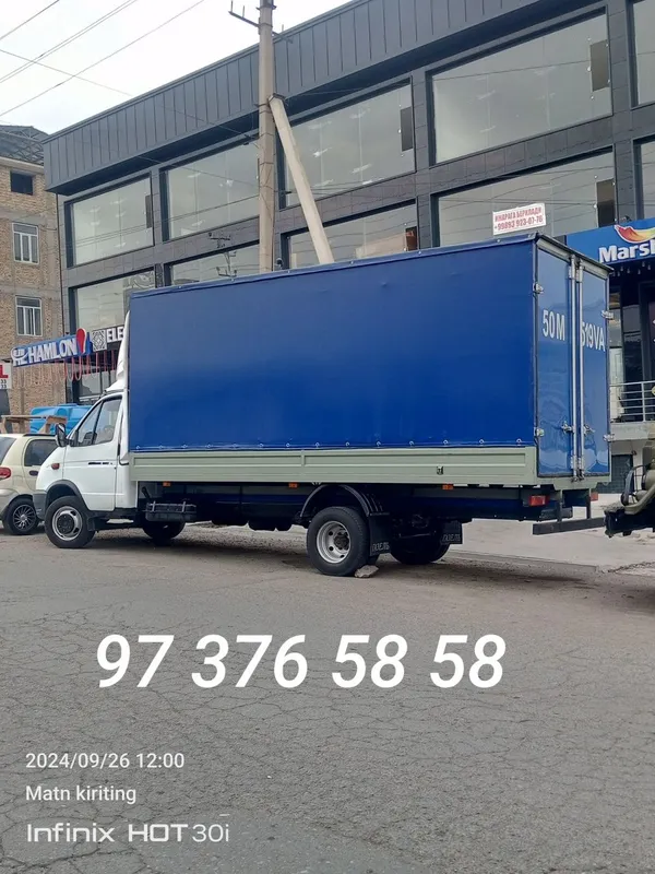 Газел юк ташиш хизмати 5.20 узунлиги усти очилади