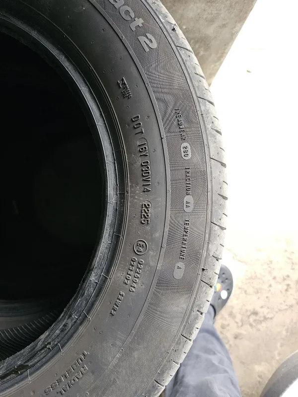Комплект шин на кобальт continental 195/65/R15 2025г.в. почти новые — фото 2