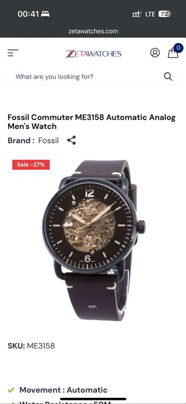 Fossil ME3158 model — фото 2