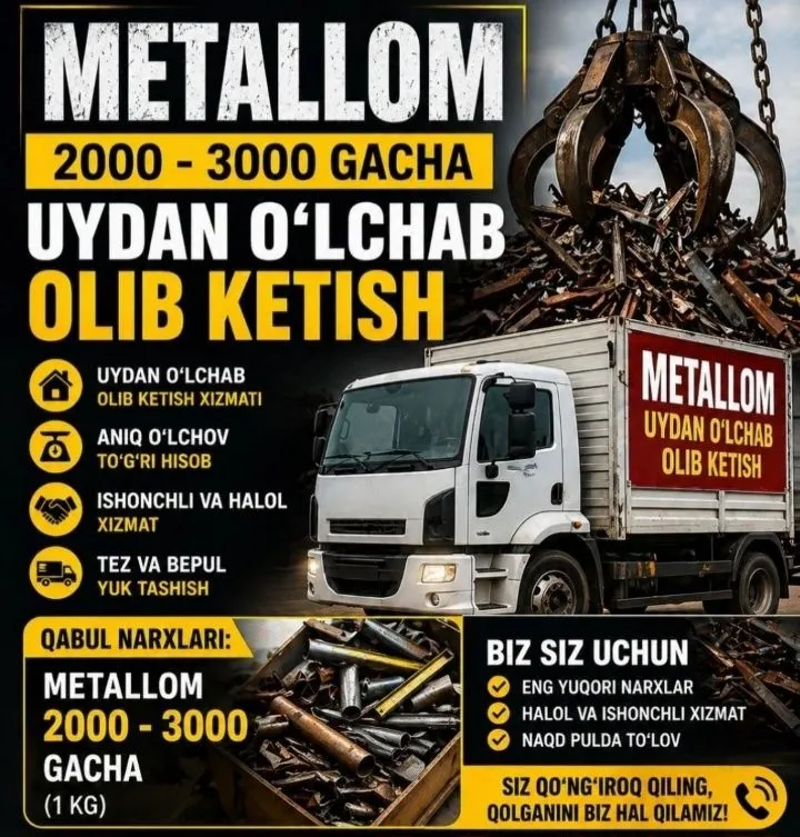 Metallom olamiz 24/7 Pererabotka metalalom 2