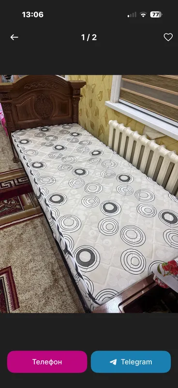 1 kishilik kravat sotiladi matrasi bilan — фото 1
