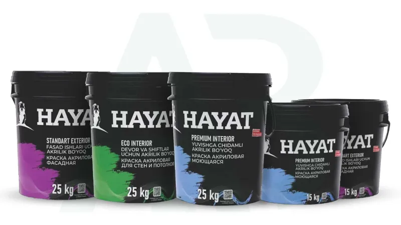 Hayat Fasad Moyushiy / Хайат акриловая краска / Эмулсия-25KG