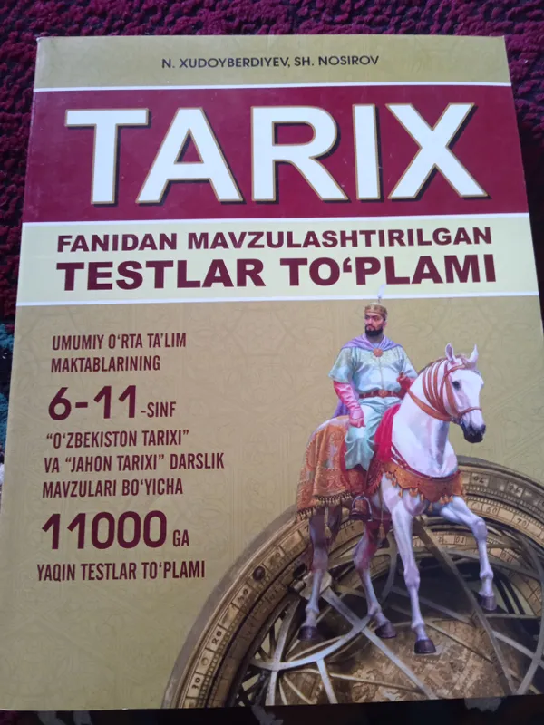 6-11-sinfgacha mavzulashtirilgan test lar
