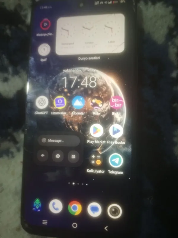 vivo 19y aybi yonbosh qilsa ishlamadi ekran singan