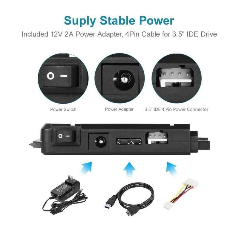 "Unitek" Y3321 USB 3.0 в жесткого диска 2.5/3.5 IDE/SATA HDD/SSD 6 "Unitek" Y3321 USB 3.0 в жесткого диска 2.5/3.5 IDE/SATA HDD/SSD 6