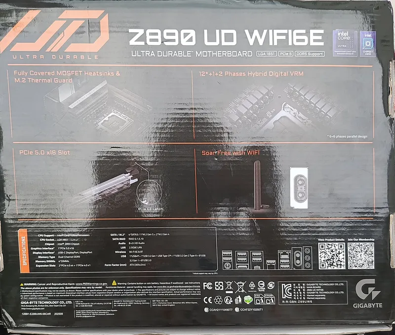 GİGABYTE™ Z890 UD Wİ-Fİ 6E — фото 2 GİGABYTE™ Z890 UD Wİ-Fİ 6E — фото 2