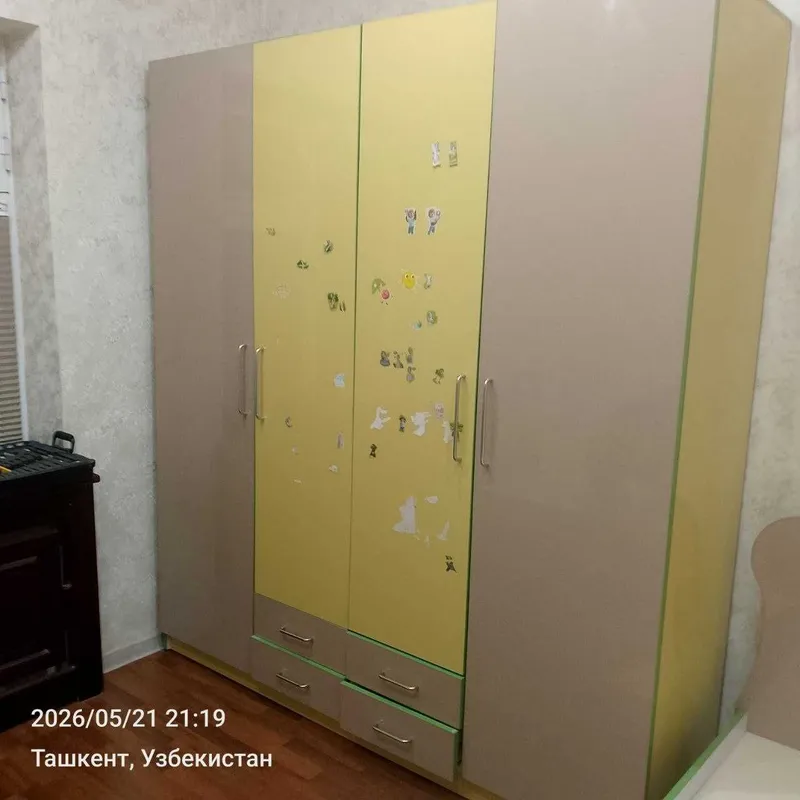 Шкаф детский 4 отсека
