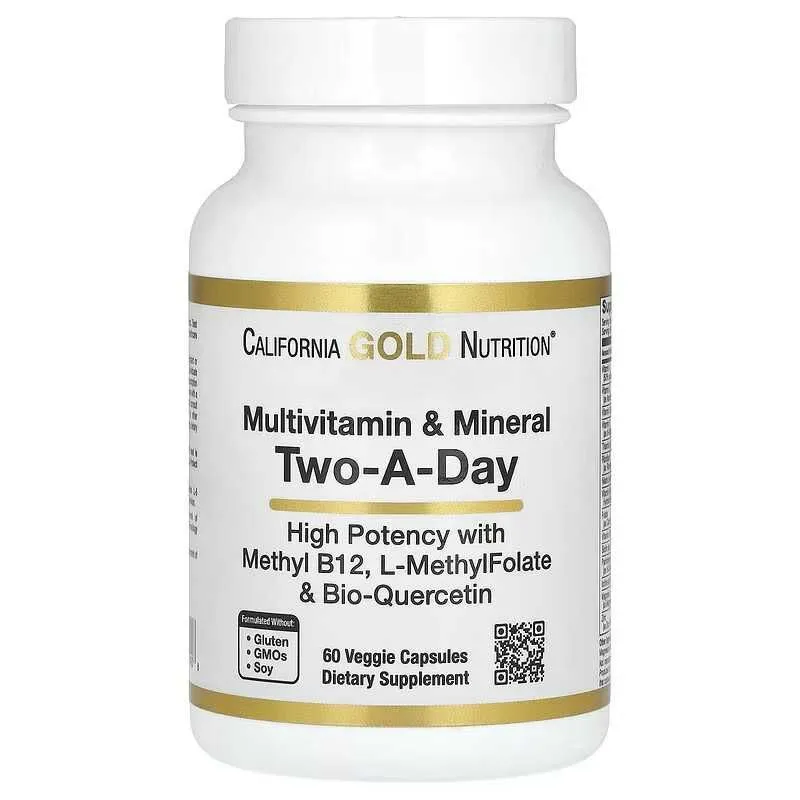 California Gold Multivitamin and Mineral Two-A-Day мультивитамины — фото 1