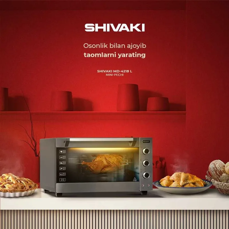 Мини-печь! Дешёвые цены! SHIVAKI. Надёжная торговля! Мини-печь! Духовка! 2 Мини-печь! Дешёвые цены! SHIVAKI. Надёжная торговля! Мини-печь! Духовка! 2