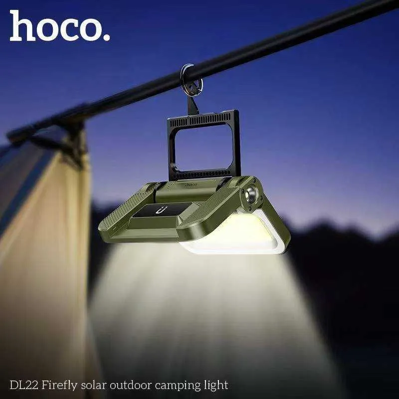 Hoco DL22 Solar Led Многофункциональная походная лампа для кемпинга — фото 1