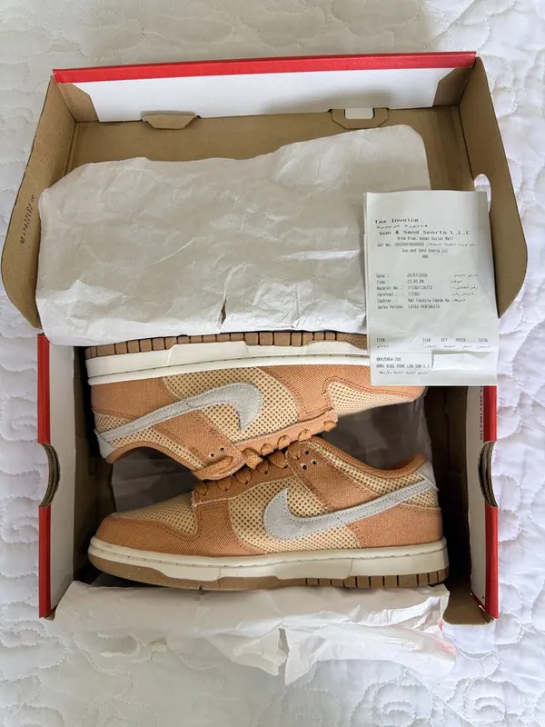 Nike Dunk Low to‘q sariq, kanvas, original, 37.5 6 Nike Dunk Low to‘q sariq, kanvas, original, 37.5 6