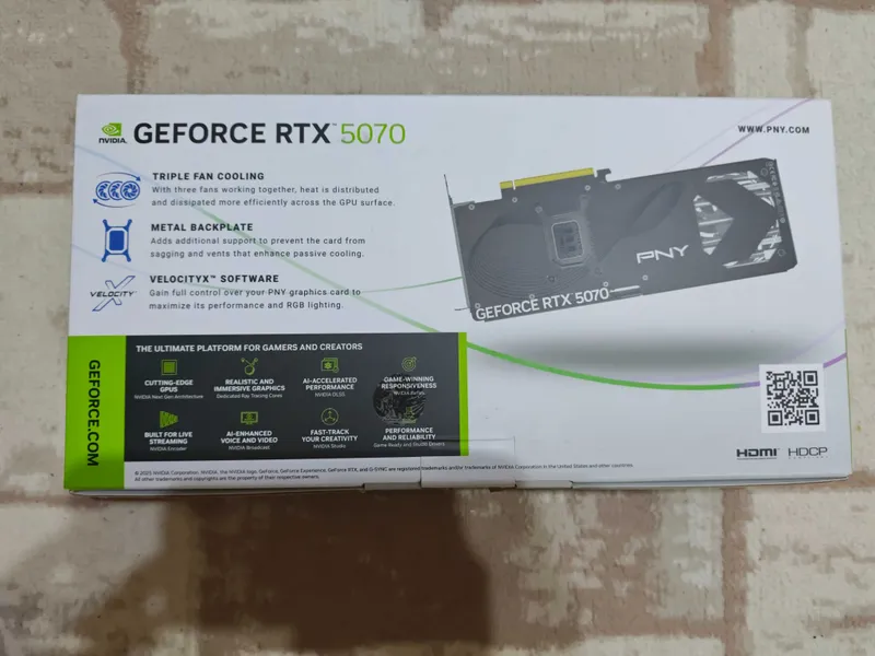 PNY GeForce RTX 5070 OC Triple Fan — фото 1