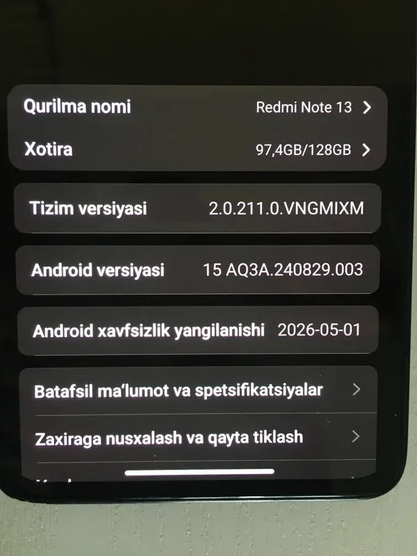 Redmi note 13 4G 1
