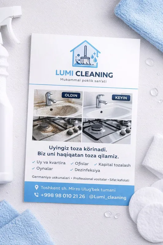 Professional klining xizmati Toshkent shahri bõylab 2 Professional klining xizmati Toshkent shahri bõylab 2