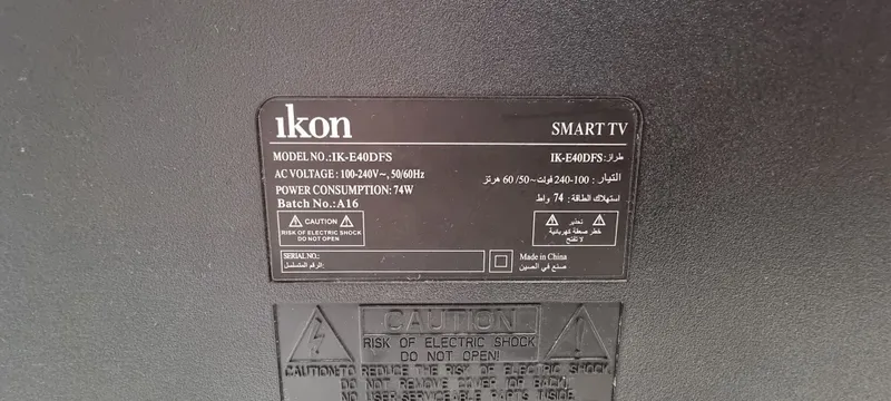 IKON televizori, Smart TV, FullHD, 40 dyumli 2