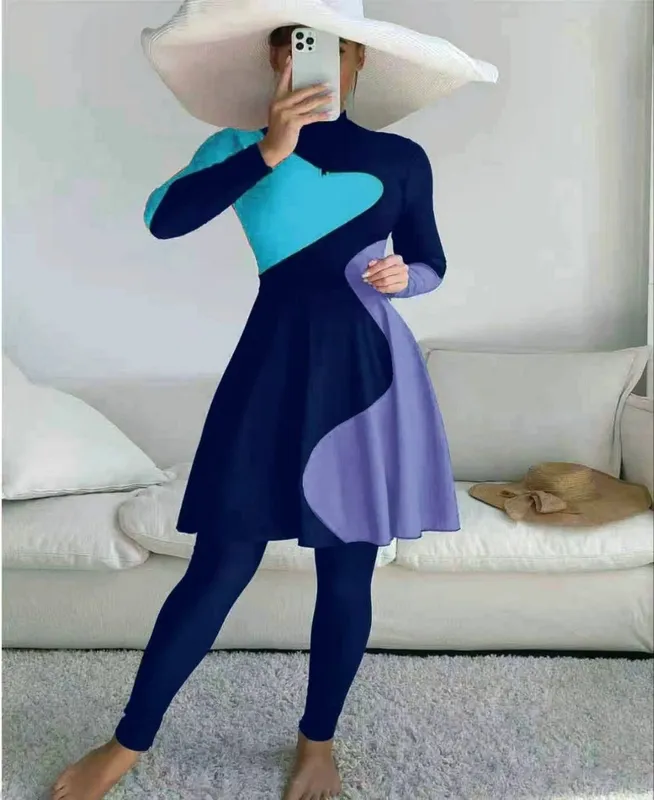 Kupalnik, burkini, hijob uchun, купальник, гидрокостюм