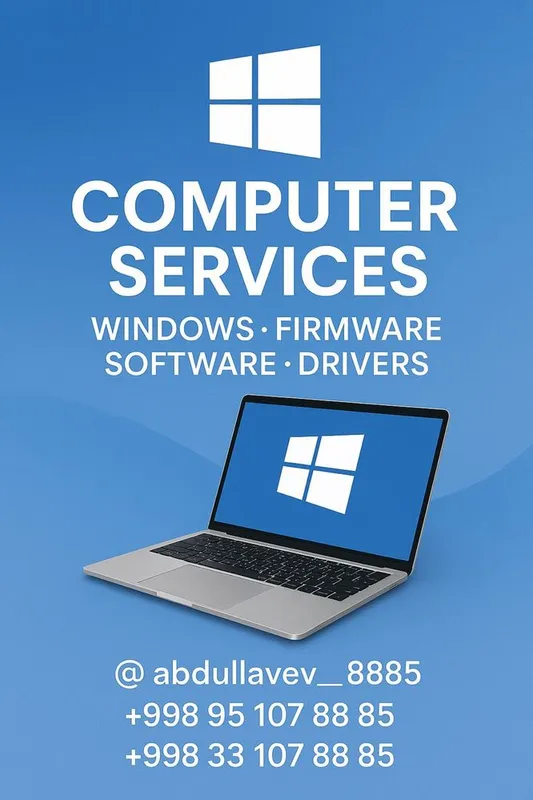 Kompyuter windows driver proshivka programma qilish xizmati — фото 1