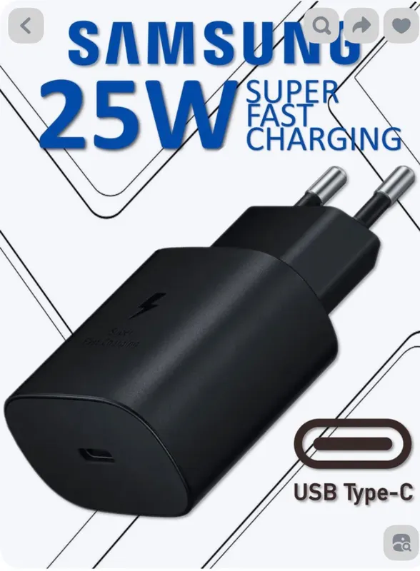 Samsung original.EP-TA 800 25W.  +шнур TYPE-C 4