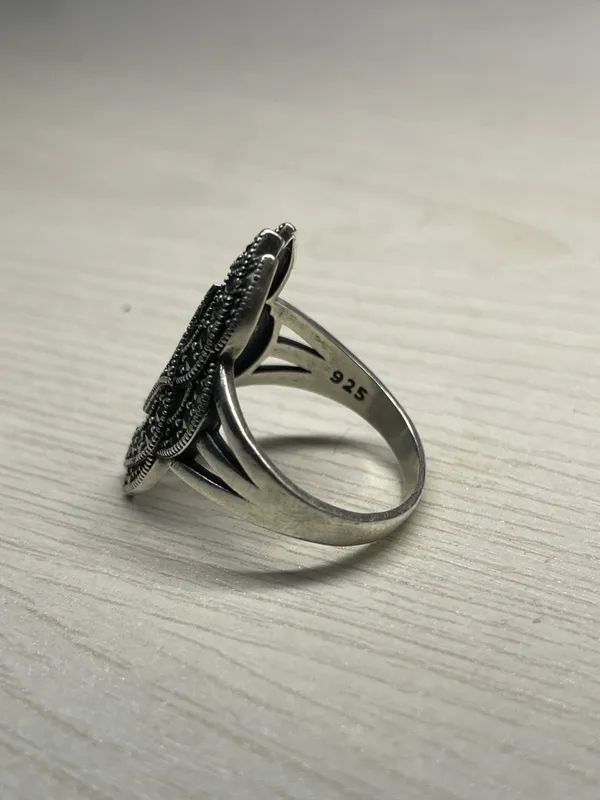 Серебряное кольцо 925 для женщин 7