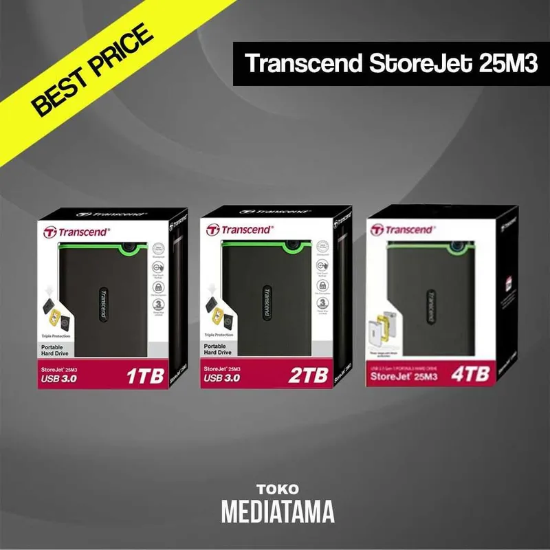 Transcend StoreJet 25M3 — 4TB 2