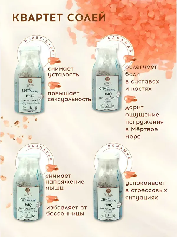 Квартет солей Доктор Нона Соль для ванны "Мертвого моря" — фото 3 Квартет солей Доктор Нона Соль для ванны "Мертвого моря" — фото 3