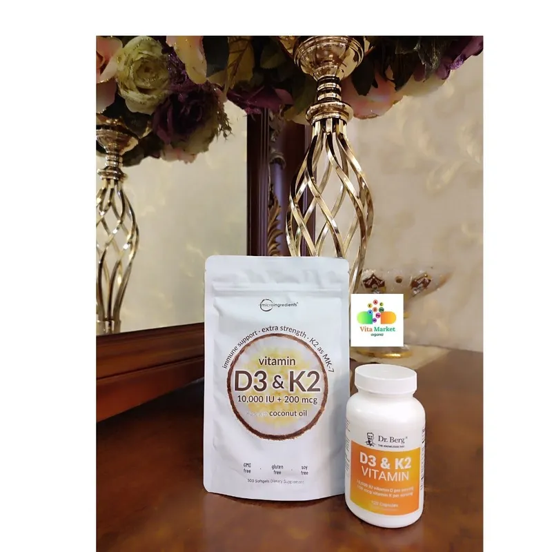 Vitamin d3+k2 (10.000 iu) 300 va 180 taligi bor — фото 3