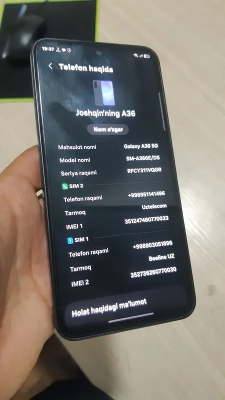 Samsung A36 8/128