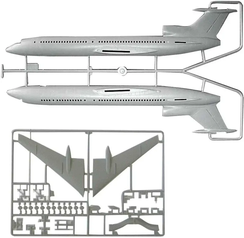 Сборная модель пассажирского самолета-Ту-154М масштаб 1:144 "ЗВЕЗДА" — фото 1