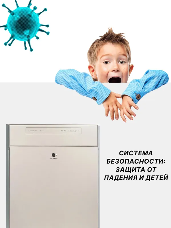 Климатический комплекс (очиститель и увлажнитель воздуха 2 в 1) Panasonic F-VXR50R-N, до 40 м² — фото 2 Климатический комплекс (очиститель и увлажнитель воздуха 2 в 1) Panasonic F-VXR50R-N, до 40 м² — фото 2
