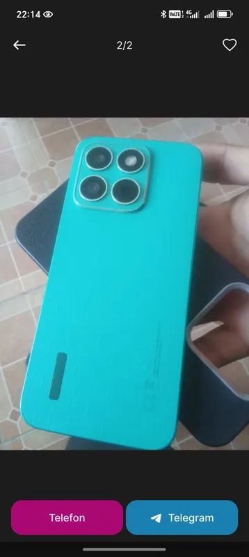 HONOR X8c xotira 256 ga 8 xolat.i edial aybi yuq