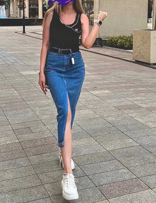 Jinsi midi yubka. Turkiya 3