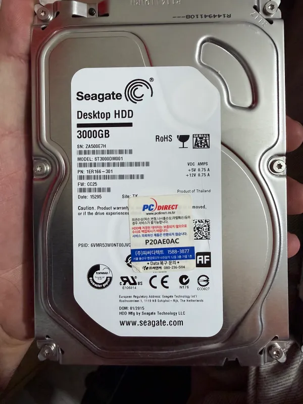 HDD 3TB har xil brend