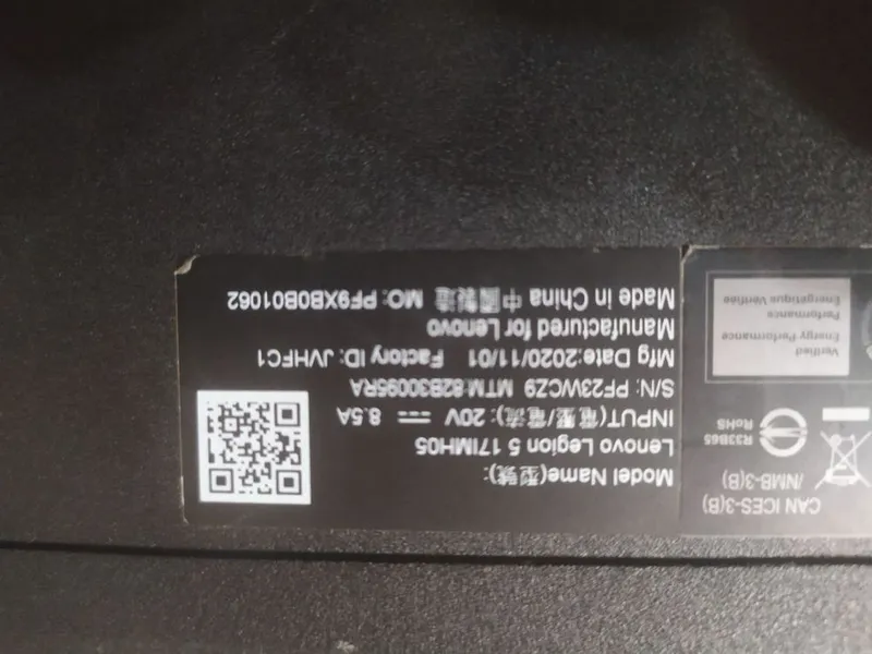 Ноутбук Lenovo legion 5 на запчасть — фото 3
