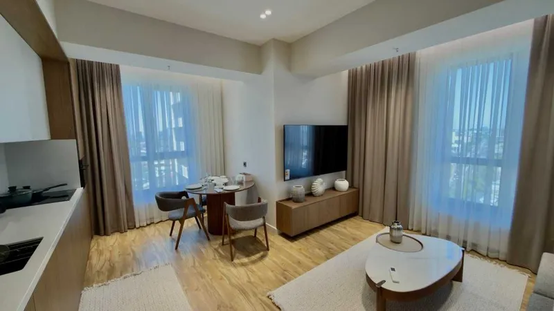 Аренда Modera Towers 1в2 квартира 47м2 18 этаж ор Шота Руставели КА 1