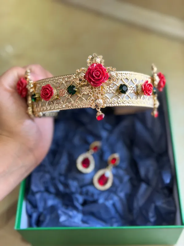 Набор ободок и серьги в стиле Dolce&Gabbana — фото 3