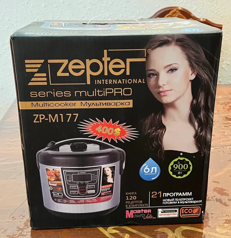 Новая мультиварка Zepter MultiPro ZP-M177 (6 л) 1