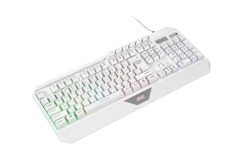 }Клавиатура мембранная 2E GAMING KG315 110key белый / 2E-KG315UWT_AK — фото 1