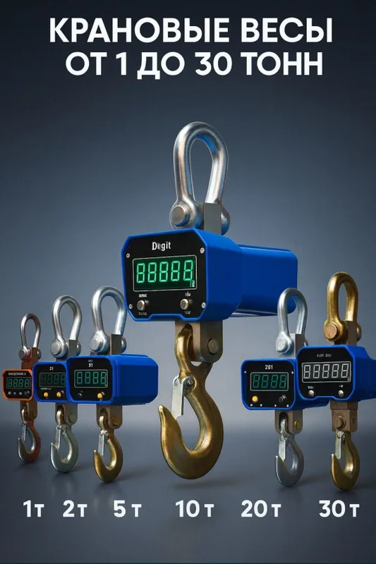 Электронные крановые весы 1-10т Tarozi kran elektron — фото 3
