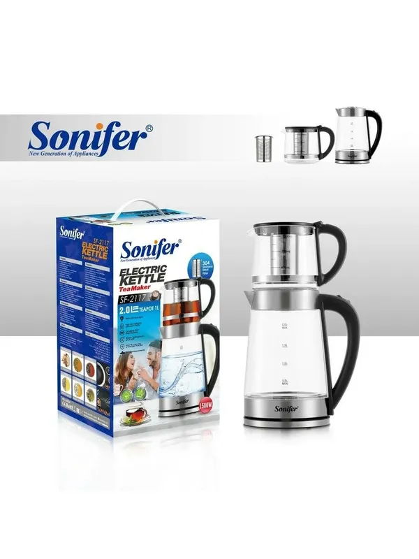 Электрический + заварочный чайник Sonifer SF-2117 4 Электрический + заварочный чайник Sonifer SF-2117 4