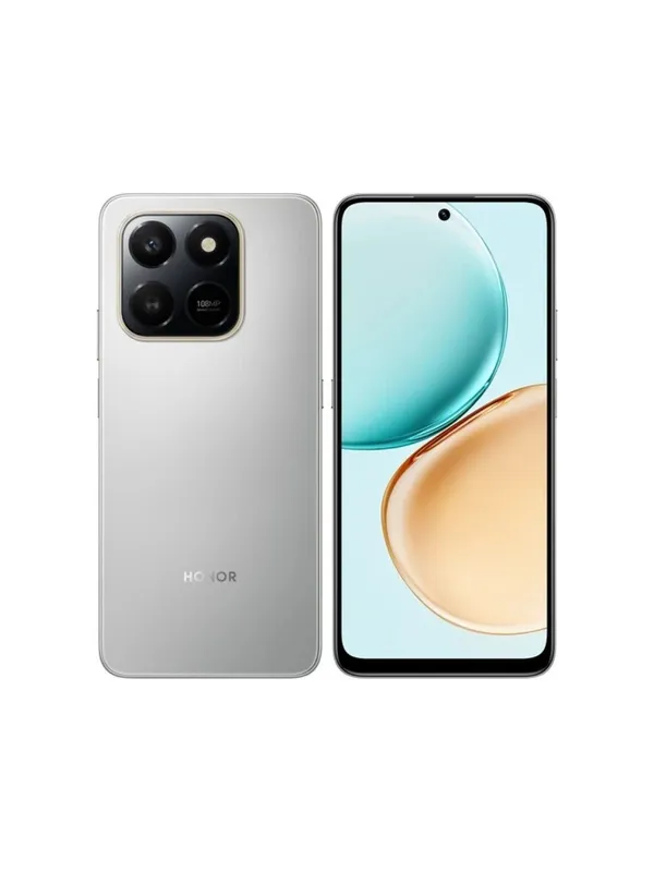 Смартфон HONOR X7d, 2 SIM, NFC, 8GB/256GB, камера 108 Мп, аккумулятор 6500 мАч, серый