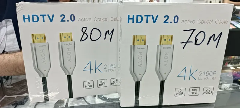 Скидка!Доставка! Hdmi кабель 80 метр/ 4 k оптический / активный — фото 1