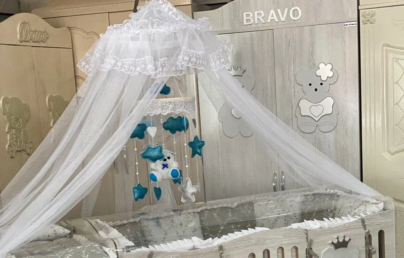 Bravo bolalar uchun shkaf va krovat 6