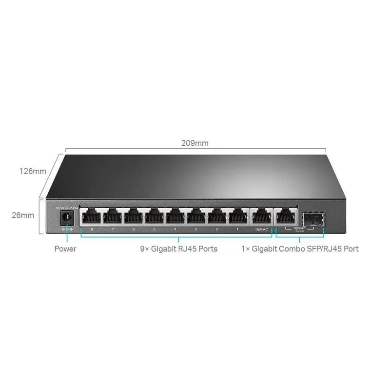 TP-Link TL-SG1210MPE 10-портовый гигабитный Easy Smart Switch