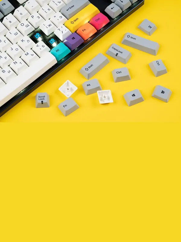 Механическая клавиатура Varmilo MA87M V2 "CMYK" (EC Rose V2, RU) — фото 2