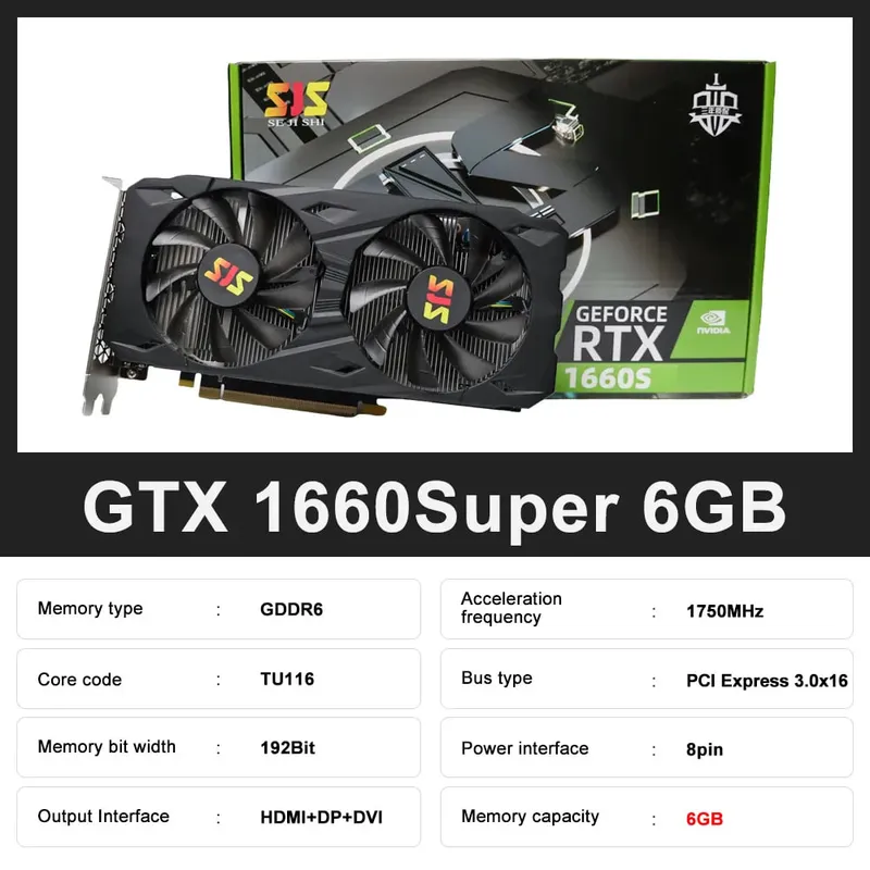SJS GeForce GTX 1660 Super 6gb SJS GeForce GTX 1660 Super 6gb