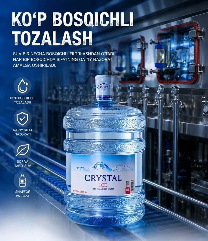 Питьевая вода CRYSTAL 19 л — доставка БЕСПЛАТНО. 2 Питьевая вода CRYSTAL 19 л — доставка БЕСПЛАТНО. 2