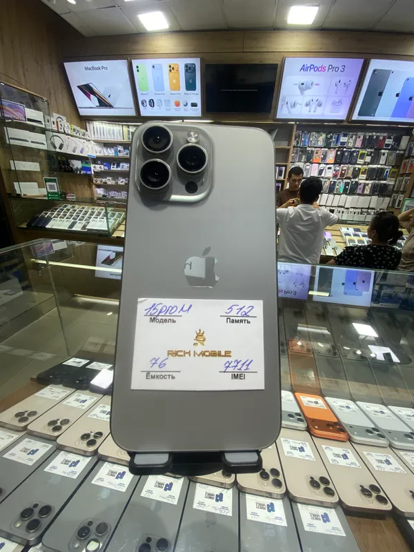 Ip 15 pro max 512gb Yomks 76 Holati ekran sarapina