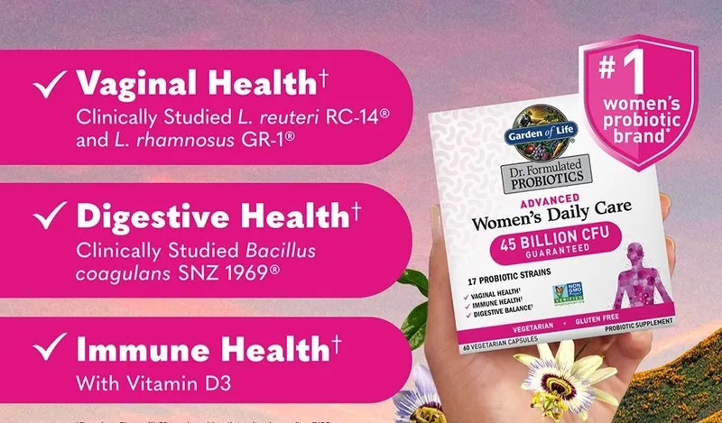 Garden of Life Advanced Women's Daily Care Probiotic 60 капсул 3