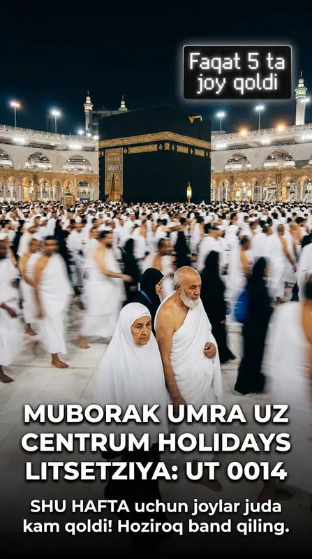 Centrum Holidays Umra Muborak Yangiyo'l Hafta Reys Muborak Umra Paket 3 Centrum Holidays Umra Muborak Yangiyo'l Hafta Reys Muborak Umra Paket 3
