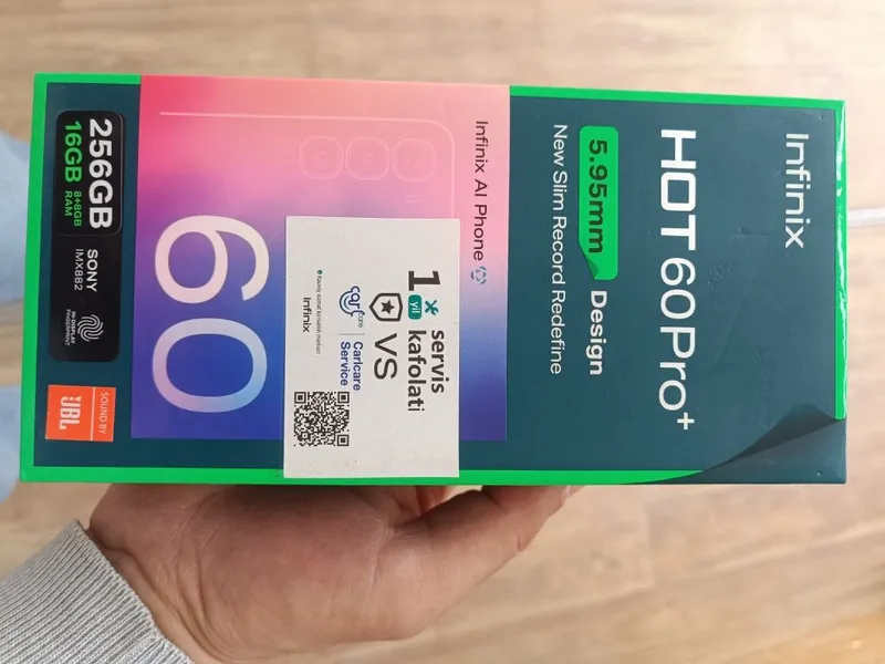 Infinix hot 60pro+ 16.256gb